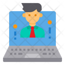 Online Learning Internet Icon