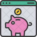 Online Money Saving Online Savings Icon