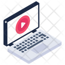 Online Movie Laptop Video Video Streaming Icon