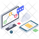 Online Network Communication Icon