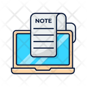 Laptop Note Computer Icon