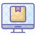 Online Package Online Parcel Online Delivery Icon