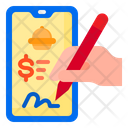 Pay Delivery Mobile Icon