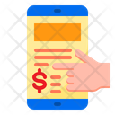 Online Pay Online Payment Online Payment Receipt Icon