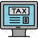 Online Pay Tax Icon