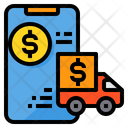 Payment Smartphone Truck Icon