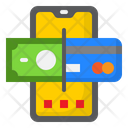 Mobile Phone Credit Card Money Icon