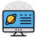 Online Planet Online Solar System Online Space Icon