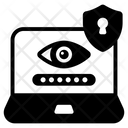 Cybersecurity Online Privacy Online Monitoring Icon