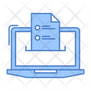 Online Resume Online Document Online Icon