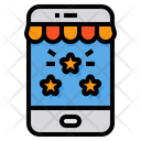 Online Review Rating Smartphone Icon