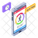 Online Run Time  Icon