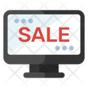 Online Sale Shopping Online Sale Typography Icon