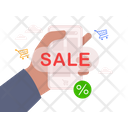 Mobile Sale Online Shopping Icon