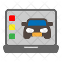Laptop Car Service Icon