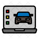 Laptop Car Service Icon