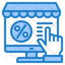 Online Shoping Discount Marketing Icon