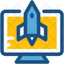 Online Startup Launch Icon