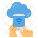 Cloud Smartphone Network Icon