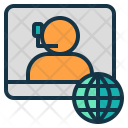 Online Conference Meeting Icon
