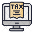 Online Tax Bill Tax Monitor Icon