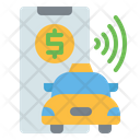 Online Taxi Payment Icon