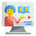 Online Teaching Teaching Lecture Icon