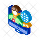 Online Computer Guide Icon
