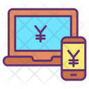 Mmoney Laptop Online Transfer Yen Transfer Icon