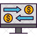 Business Currency Laptop Icon