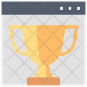 Online Trophy Online Achievement Trophy Icon