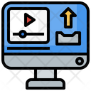 Online Upload Video  Icon