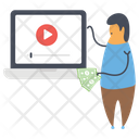 Online Video Video Marketing Digital Marketing Icon