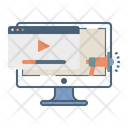 Online Video Promotion Icon