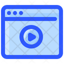Online Video Stream Icon