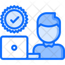 Laptop Voter Check Icon