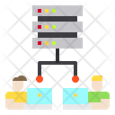 Working Laptop Networking Icon