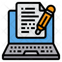 Online Writing Blog Icon