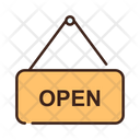 Open Close Open Restaurant Icon