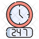24 Hours Service 24 Hours 24 Hours Support Icon