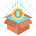 Open Box Open Bitcoin Box Bitcoin Raise Icon
