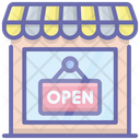 Open Shop Open Signboard Icon