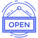 Open Tag Open Sign Hanging Sign Icon