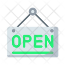 Open Sign Cart Online Shopping Icon