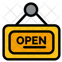 Open Sign Board Icon