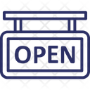Open Signboard Icon