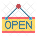 Open Signboard Icon