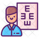 Ophthalmic Nurse Male Icon