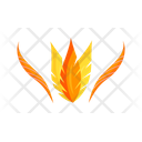 Orange Feathers Icon