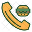 Ordering Food Ordering Burger Call Icon